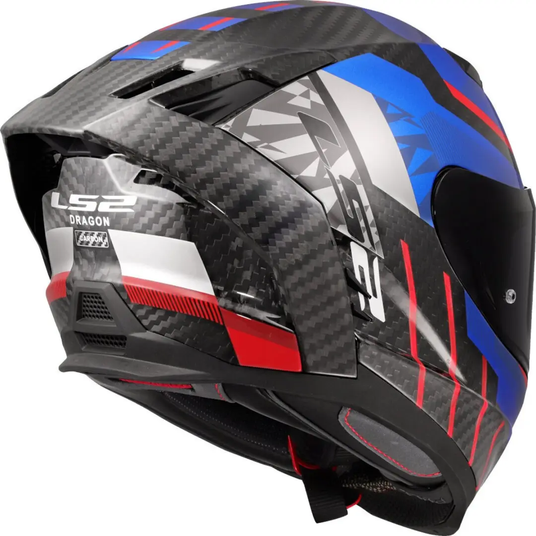 LS2 FF807 Dragon Trax Integraalhelm - XL - Blauw/Rood