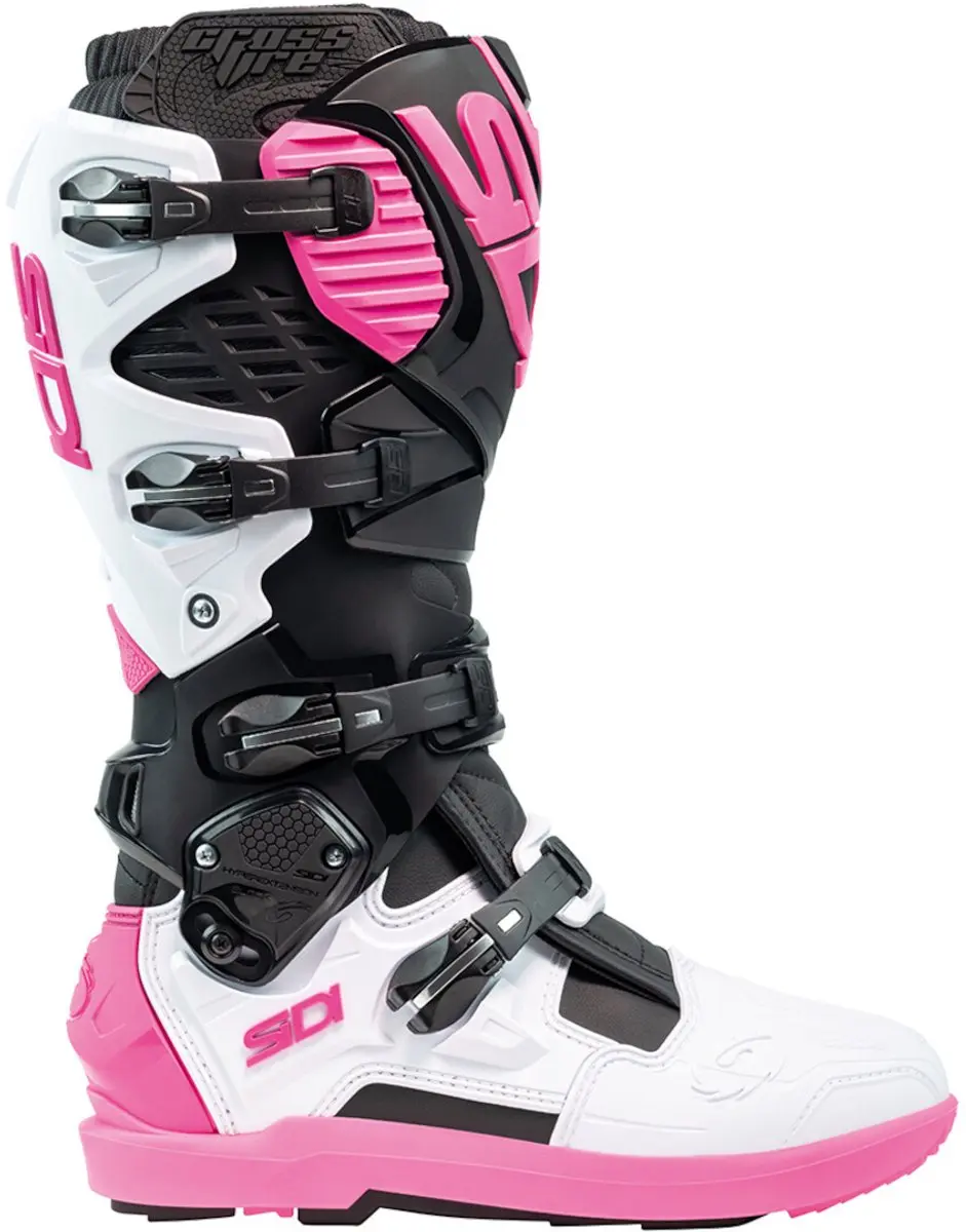 Sidi Crossfire 3 SRS Crosslaarzen 46 - Zwart/Wit/Roze