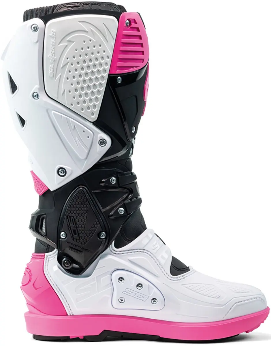 Sidi Crossfire 3 SRS Crosslaarzen 46 - Zwart/Wit/Roze - afbeelding 6 van 6