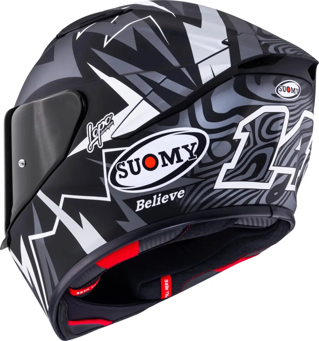 Suomy Track-1 Sam Lowes Replica 2025 Helm - S - Zwart