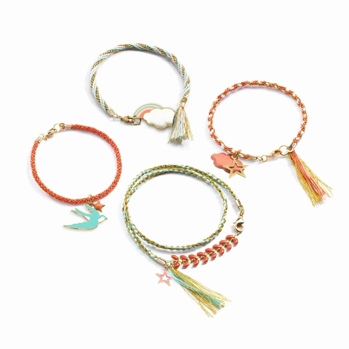 Djeco Celeste Sieradenkit - 4 Armbanden Multicolor