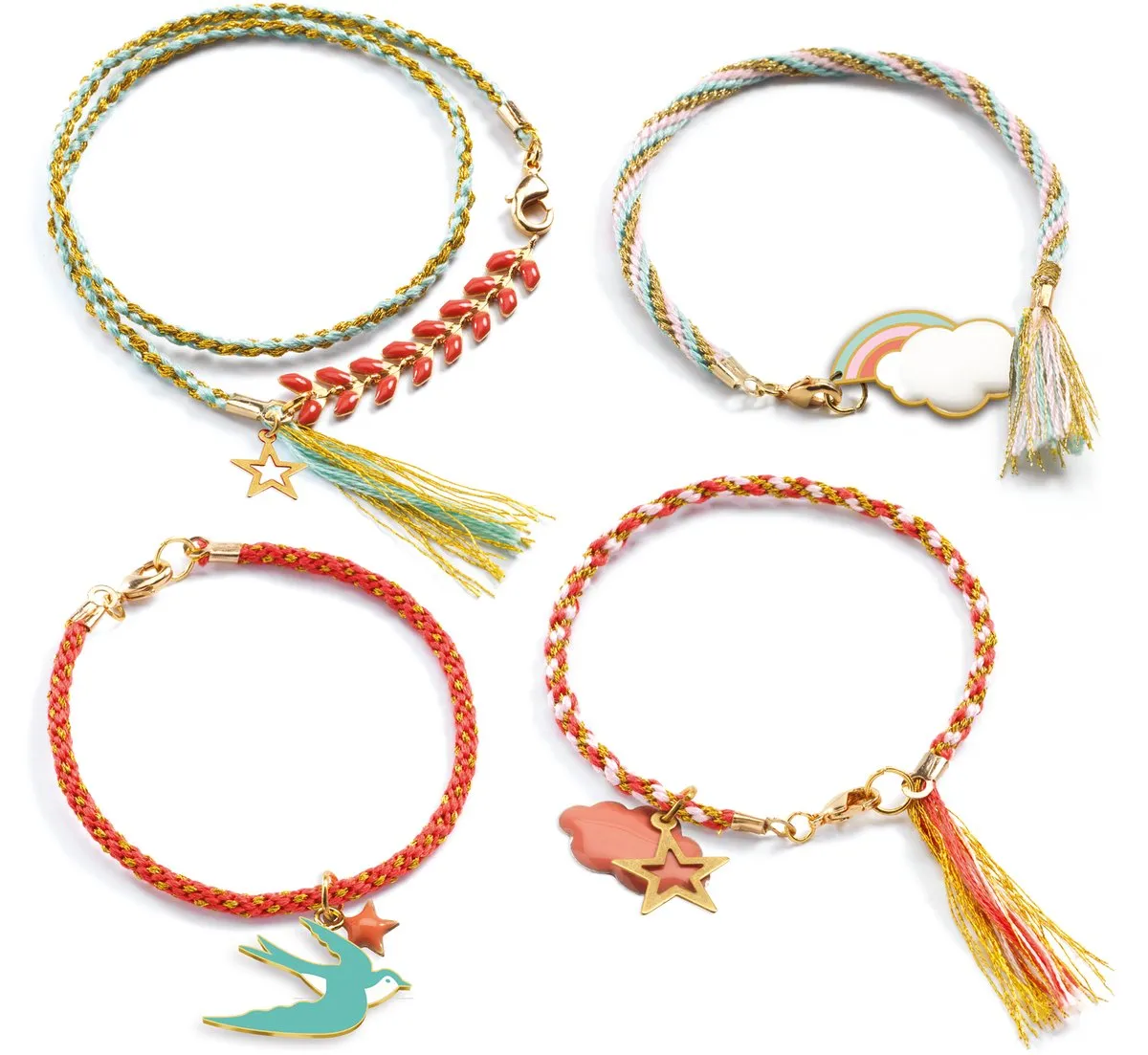 Djeco Celeste Sieradenkit - 4 Armbanden Multicolor