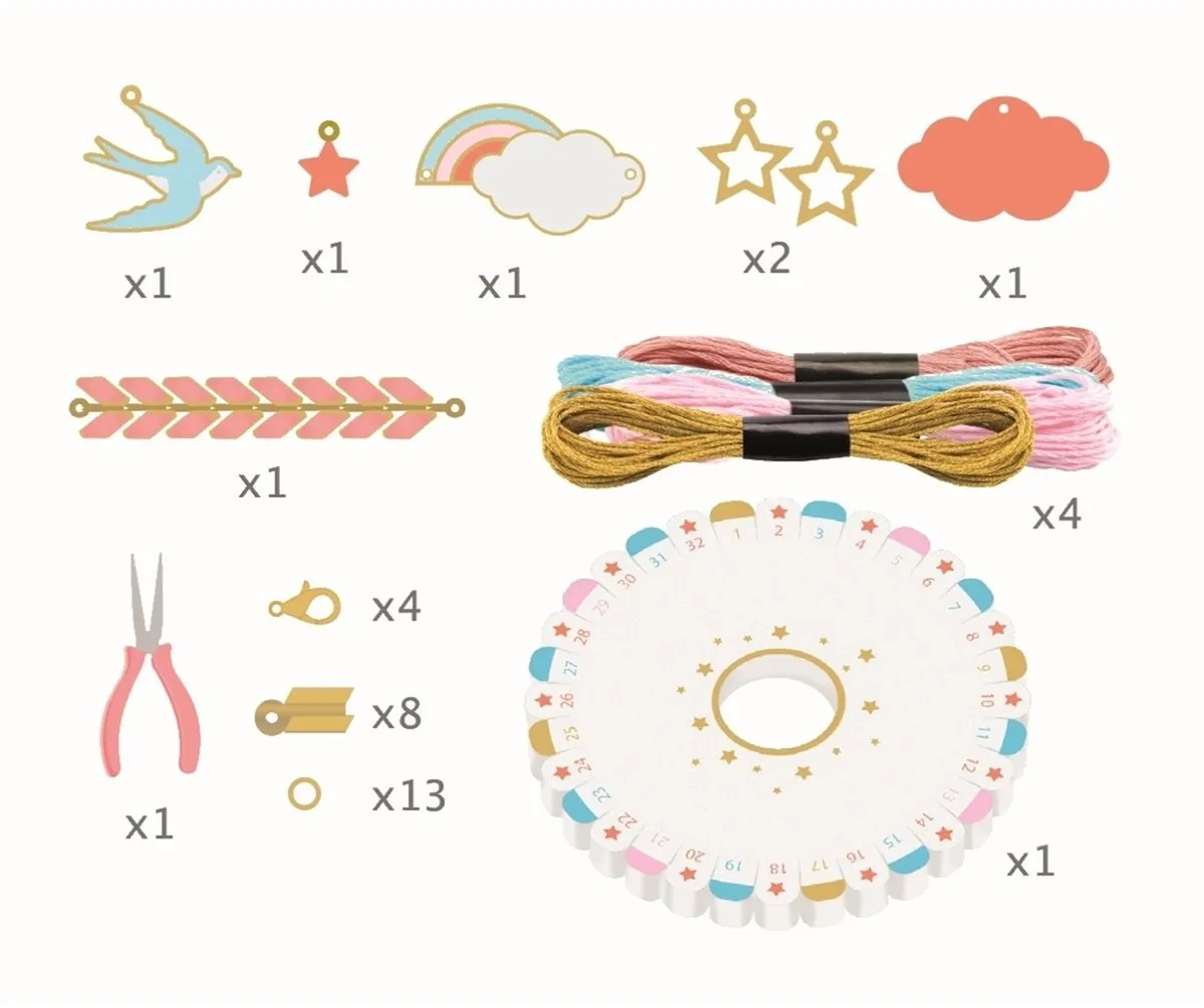 Djeco Celeste Sieradenkit - 4 Armbanden Multicolor