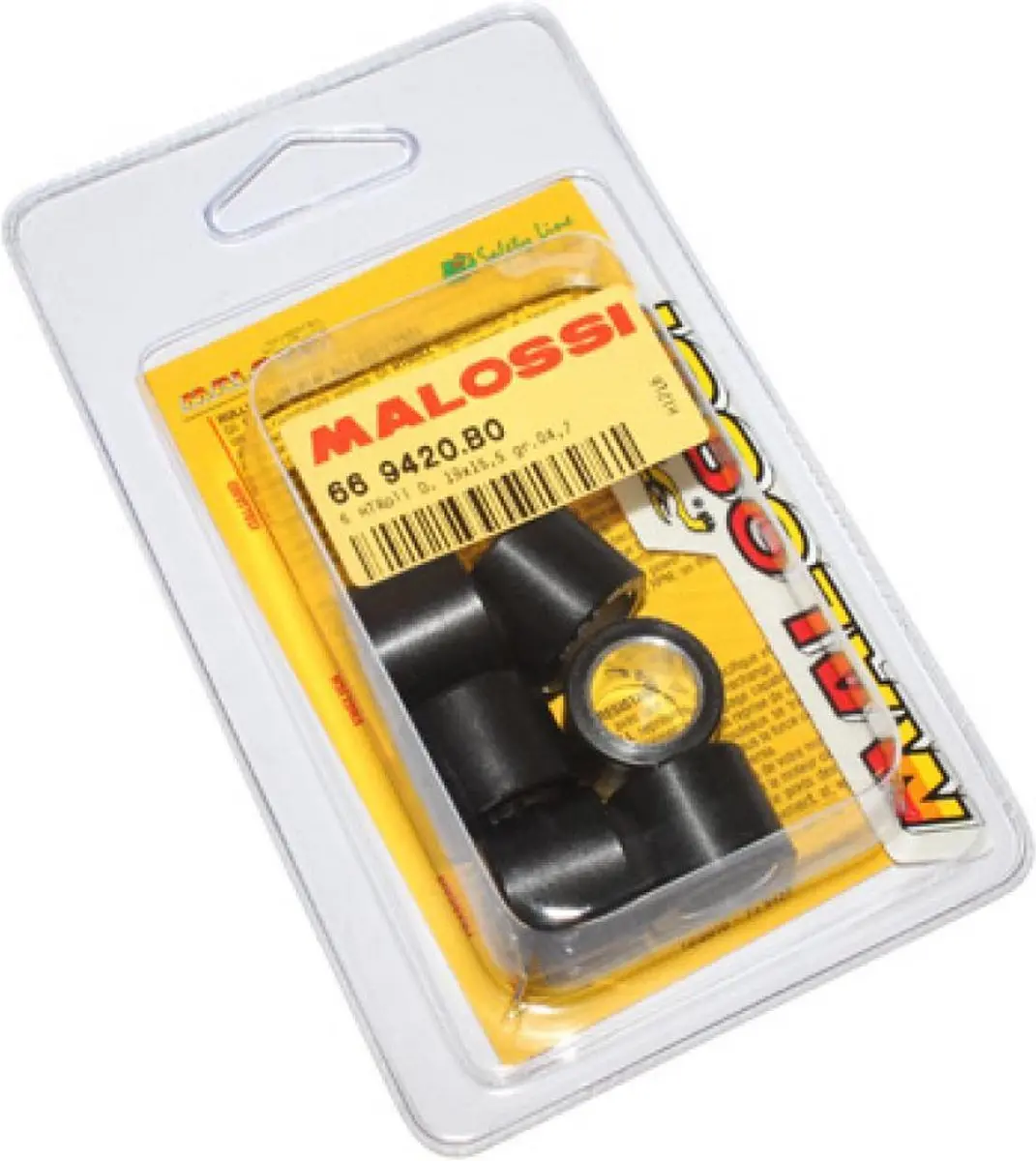 malossi variatorrol voor piaggio scooter 50 zip 4t 2000 tot 2017 19x15.5 4.7grs