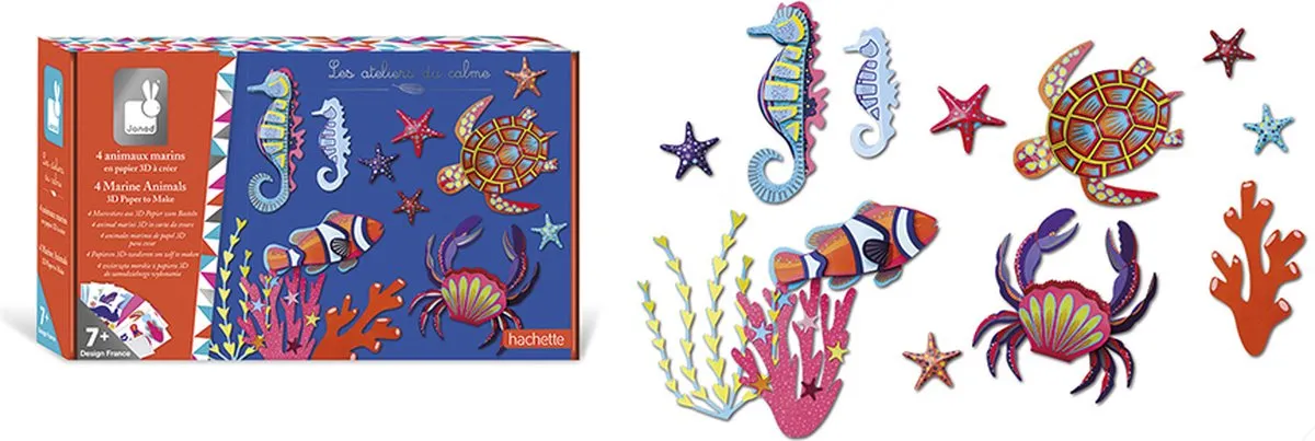 Janod 3D Zeedieren Knutselset