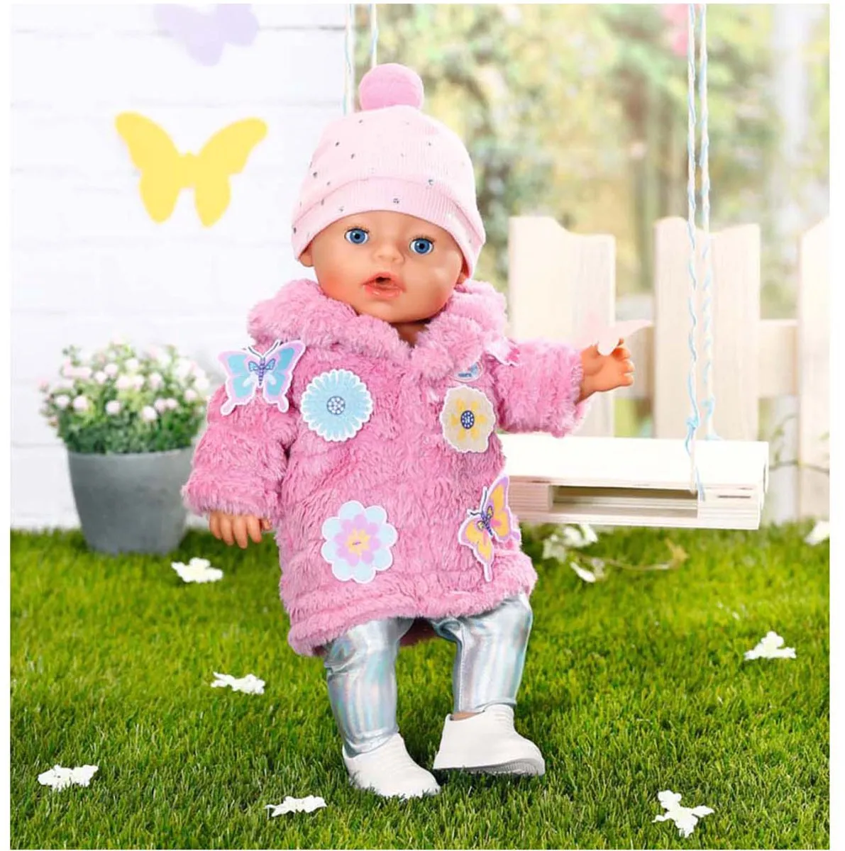 Baby Born Teddyjas 43cm - Roze - afbeelding 6 van 6