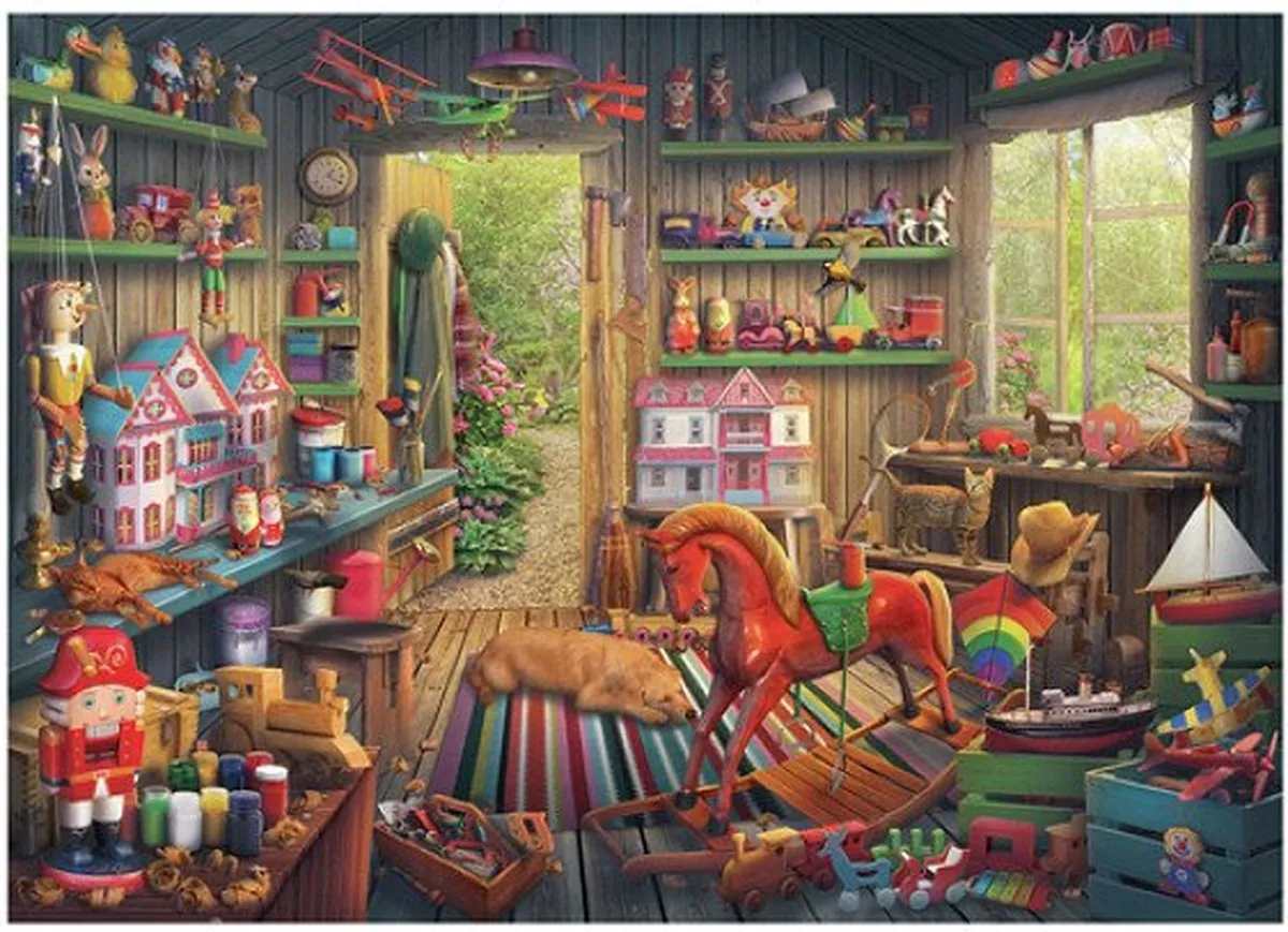 Ravensburger Nostalgisch Speelgoed Puzzel 1000 Stuks - Multicolor - afbeelding 6 van 6