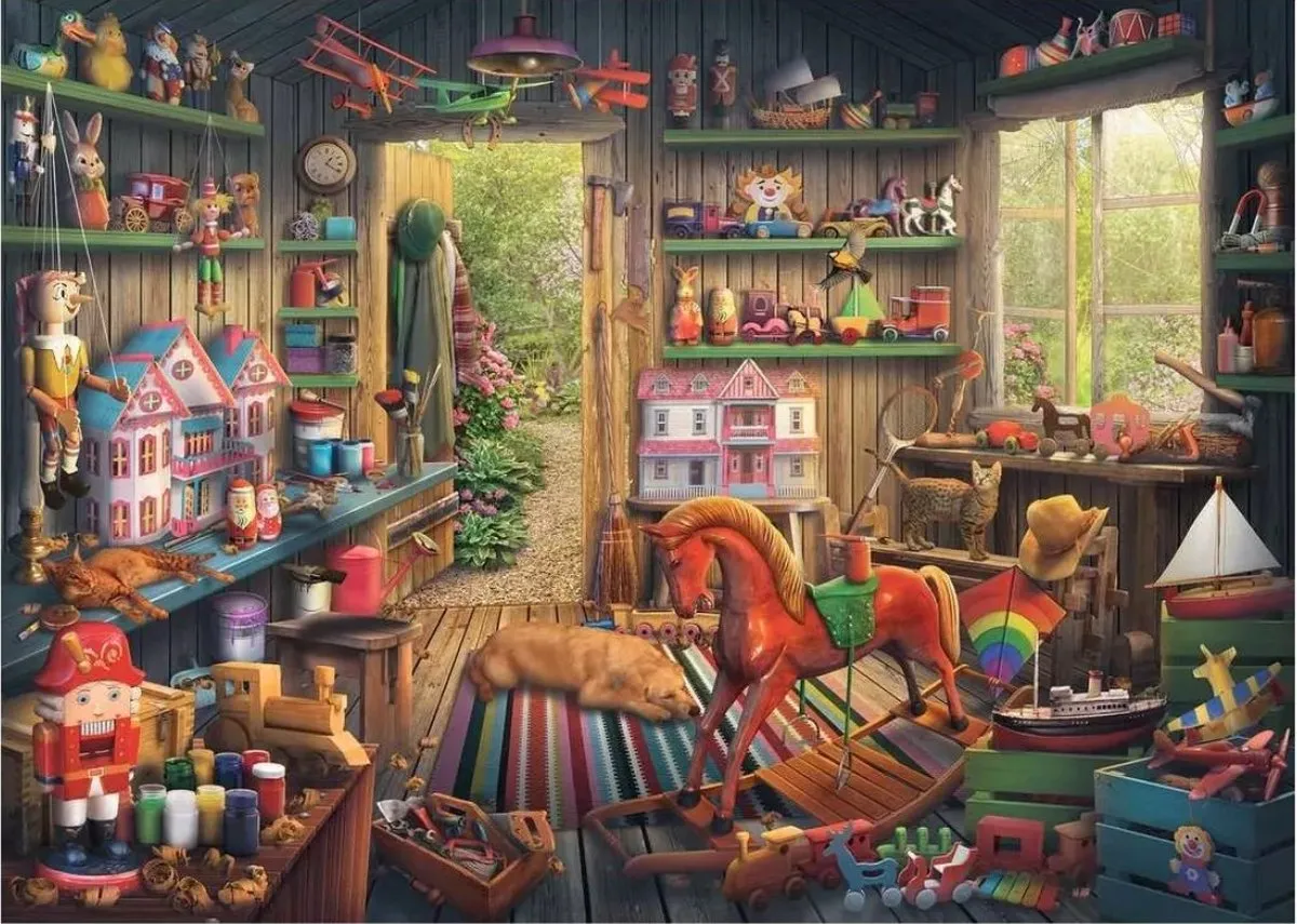 Ravensburger Nostalgisch Speelgoed Puzzel 1000 Stuks - Multicolor