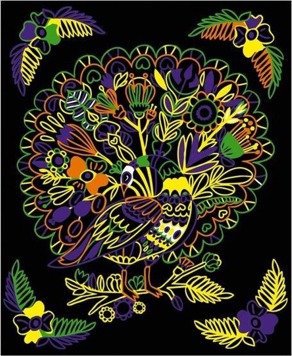 Janod Atelier Fluoriserende Dieren - Multikleur