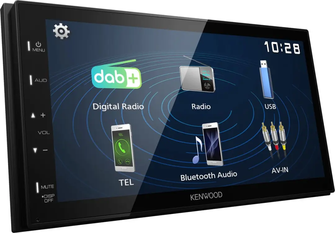 Kenwood DMX-129DAB 2DIN Autoradio - Zwart
