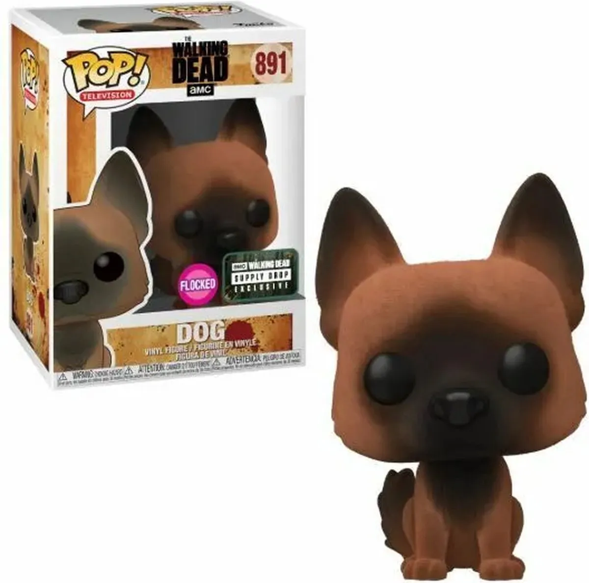 Funko Pop! The Walking Dead Dog #891 Flocked - Multi