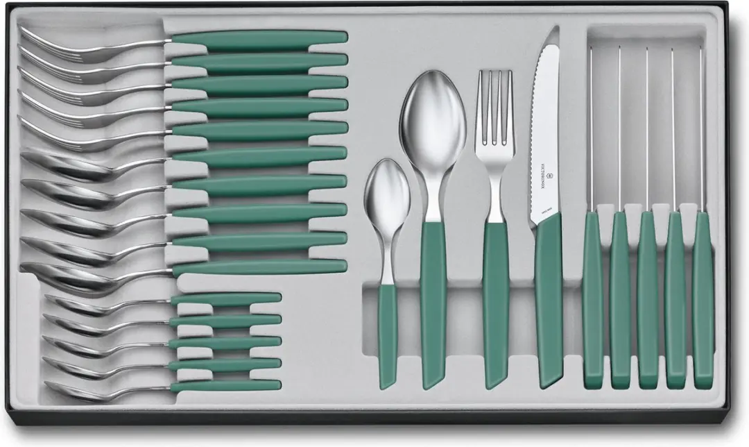 Victorinox Swiss Modern bestekset 24 stuk(s) Groen