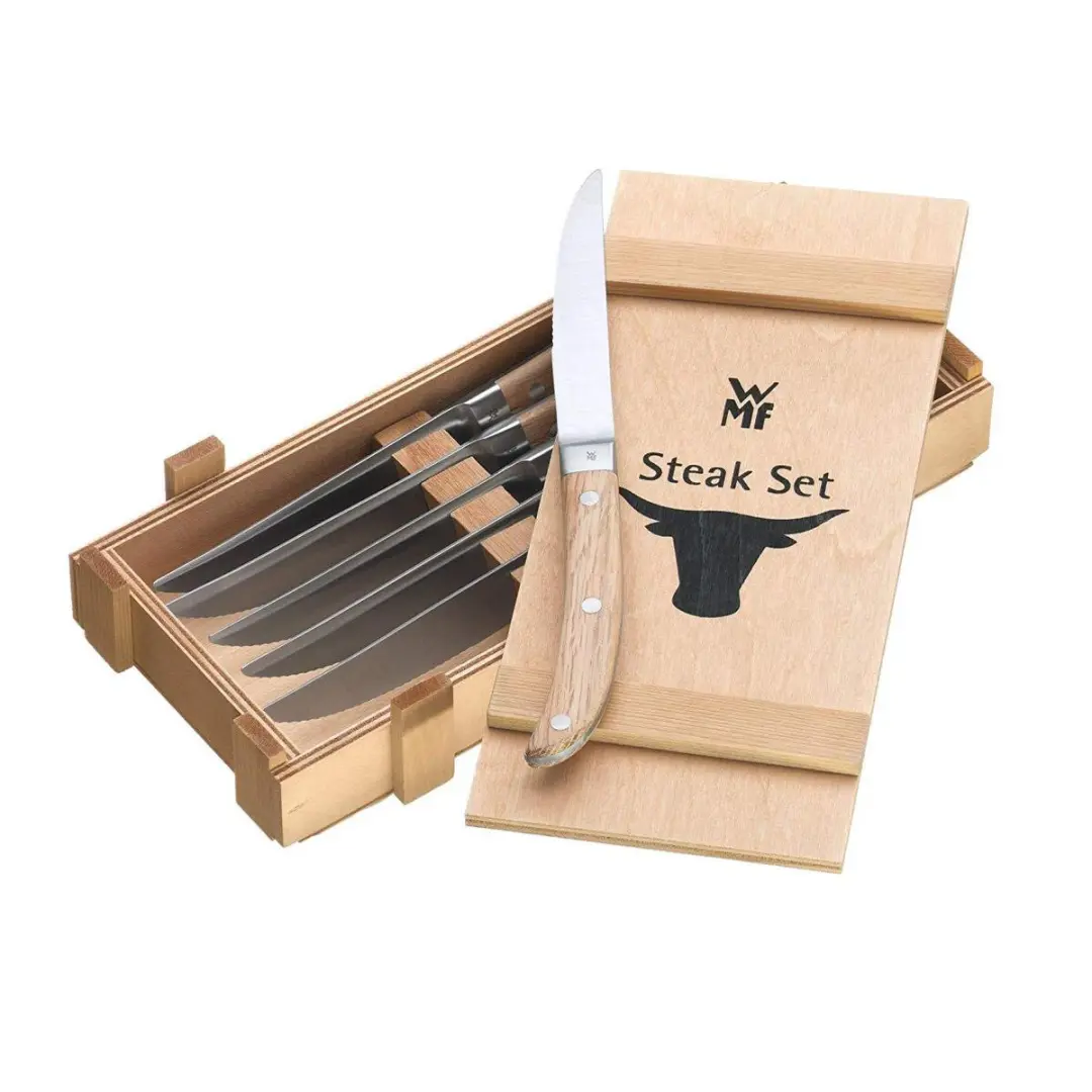 WMF Ranch Steakmessen 6-delig - Houten cassette - afbeelding 6 van 6