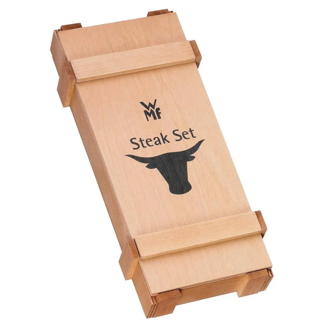 WMF Ranch Steakmessen 6-delig - Houten cassette - afbeelding 4 van 6