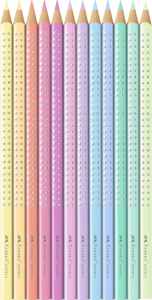 Faber-Castell Sparkle Pastel Potloden 12 Stuks FC-201910