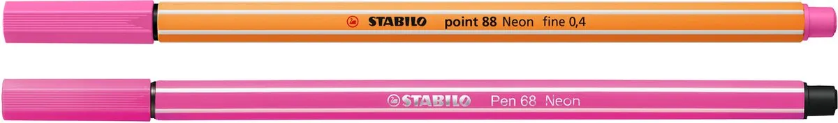STABILO Pen 68 & point 88 Fineliner/Viltstift - 8 Stuks Roze - afbeelding 3 van 6
