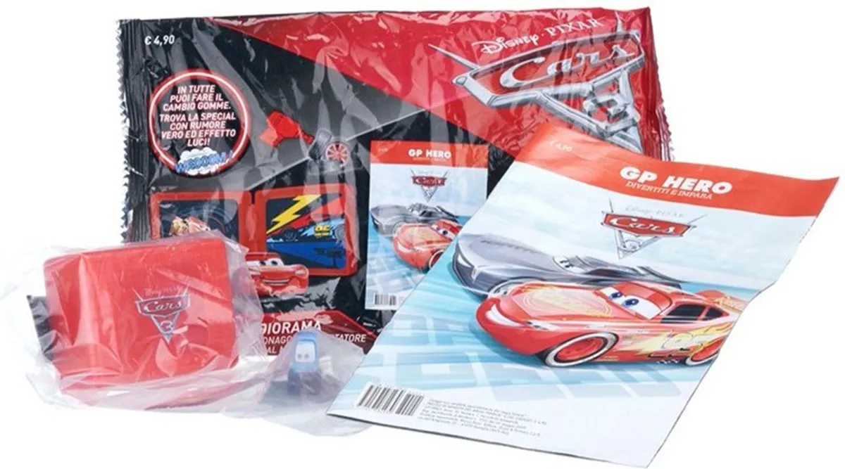 Disney Cars Pit Stop Box - Assorti 17x27cm