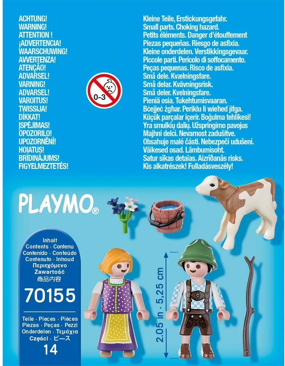Playmobil Kinderen met kalf 70155 - Multicolor