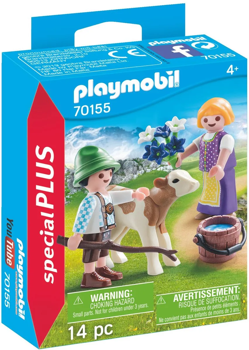 Playmobil Kinderen met kalf 70155
