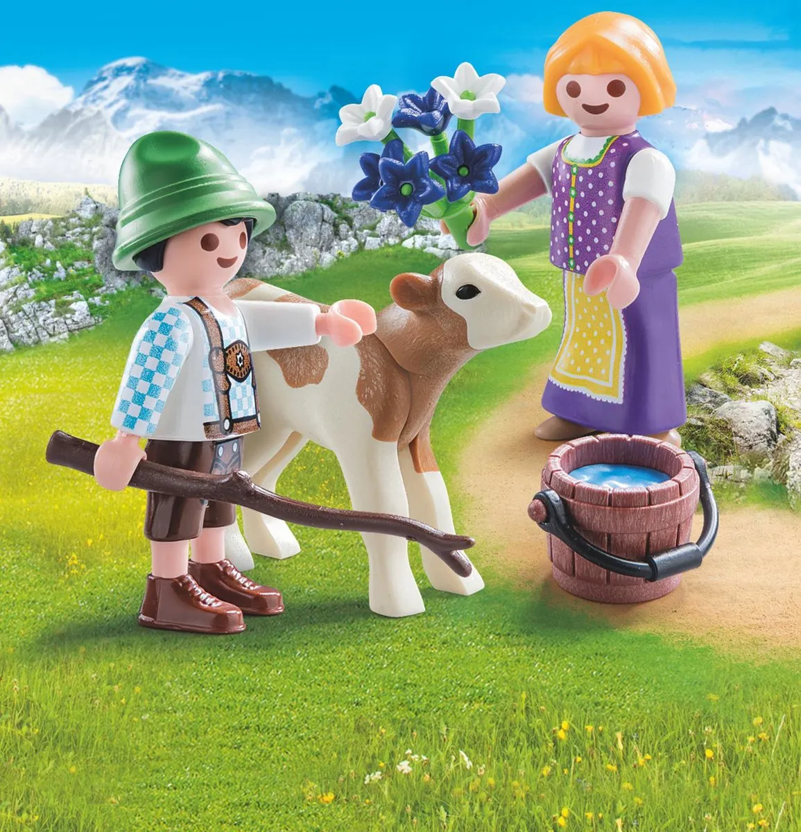 Playmobil Kinderen met kalf 70155 - Multicolor - afbeelding 6 van 6