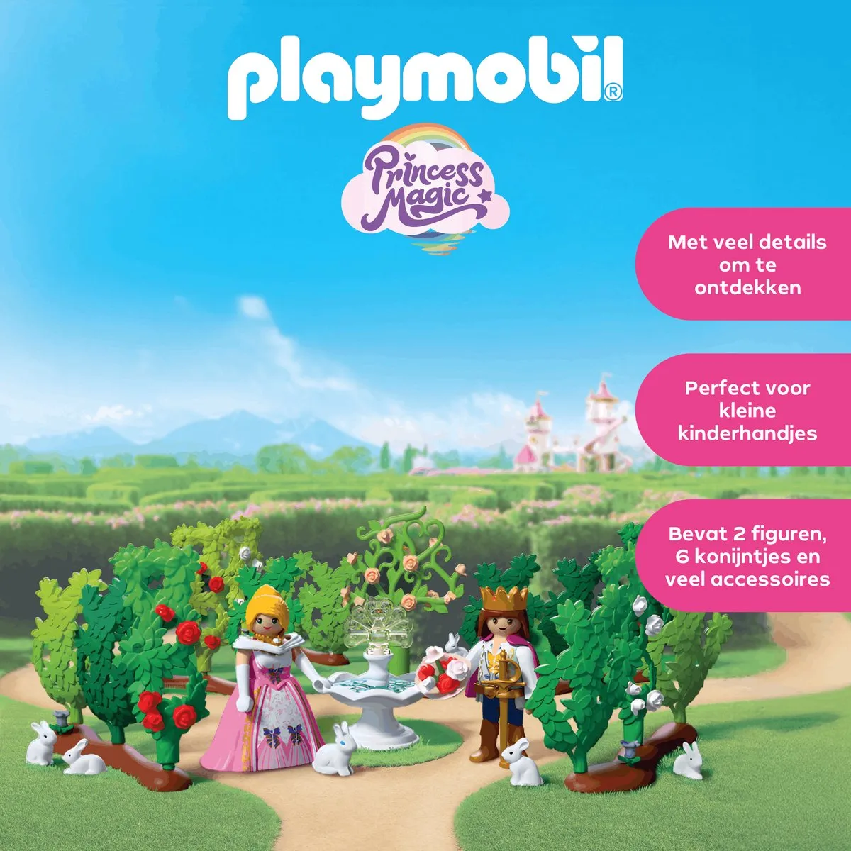 Playmobil Princess Koninklijk Doolhof 72053 - Prins & Prinses - Multicolor