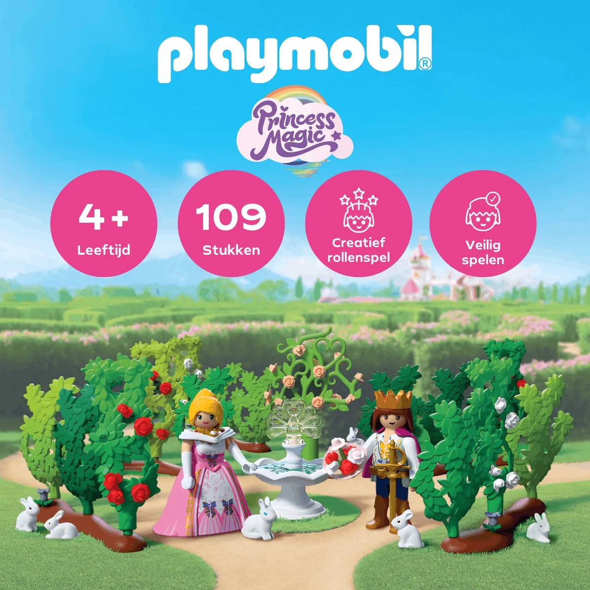 Playmobil Princess Koninklijk Doolhof 72053 - Prins & Prinses - Multicolor