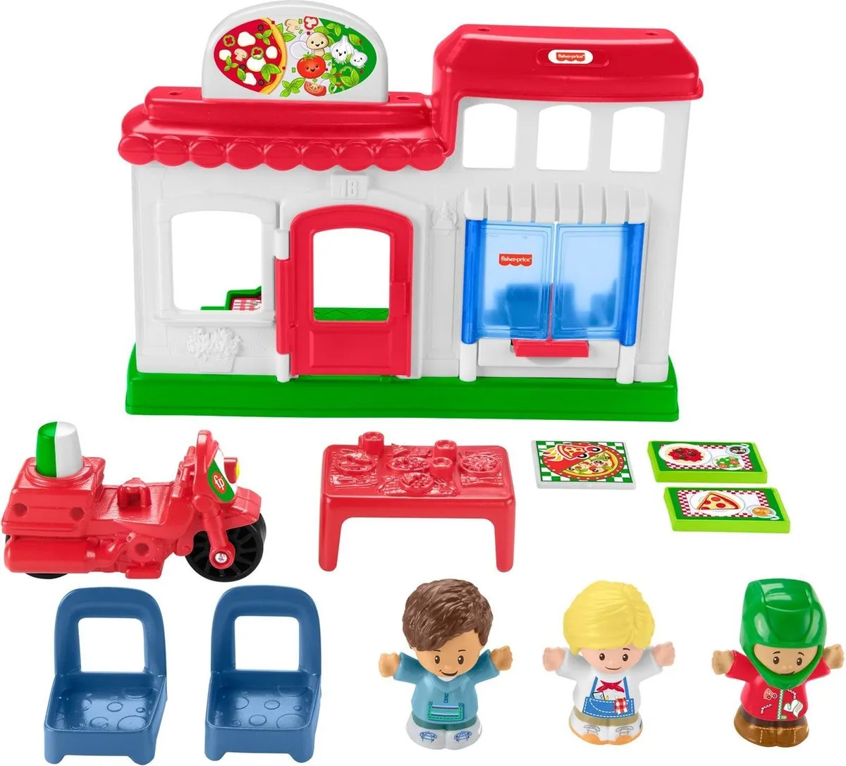 Fisher-Price Little People Pizzeria Speelset - Multicolor - afbeelding 5 van 6