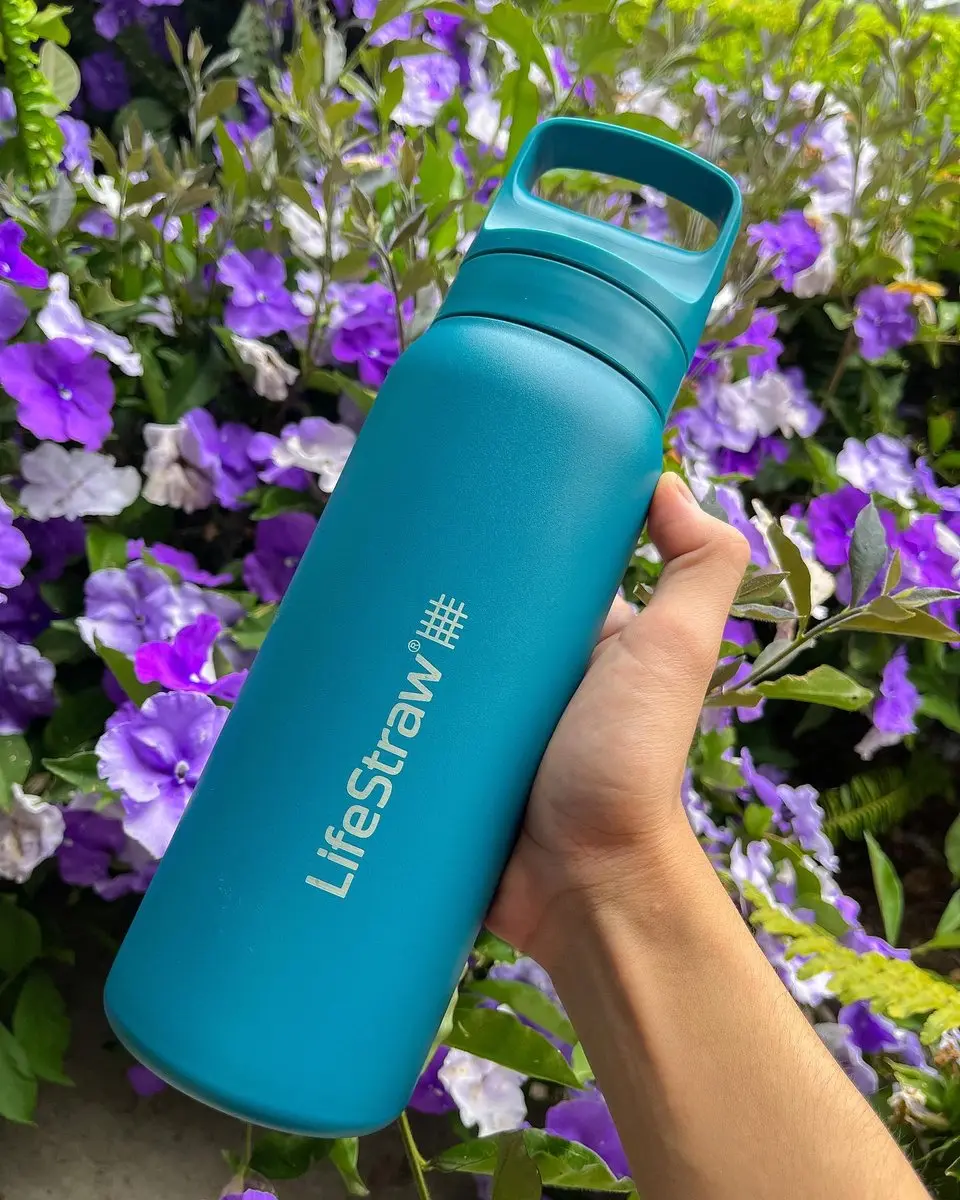 LifeStraw Go 2.0 Waterfilterfles 700ml - Blauw LGV42STLWW - afbeelding 6 van 6