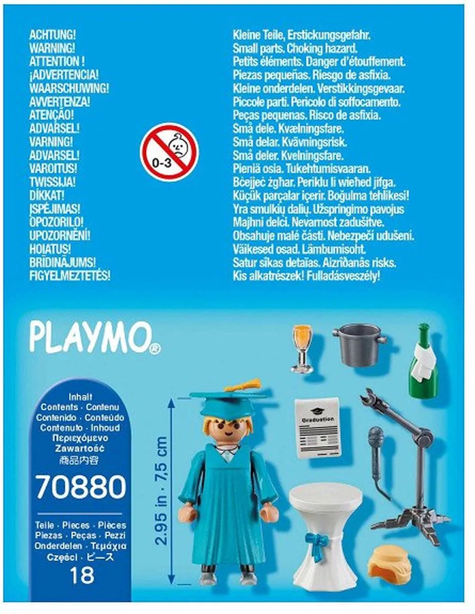 Playmobil Special Plus Afstudeerfeest 70880 - Multicolor - afbeelding 6 van 6