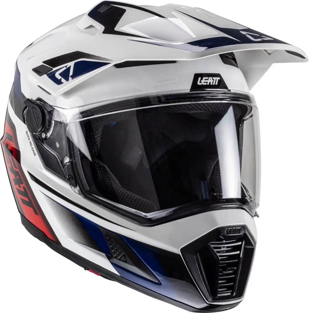 Leatt ADV 8.5 Royal Wit Blauw Rood Integraalhelm met 4.5 Bril