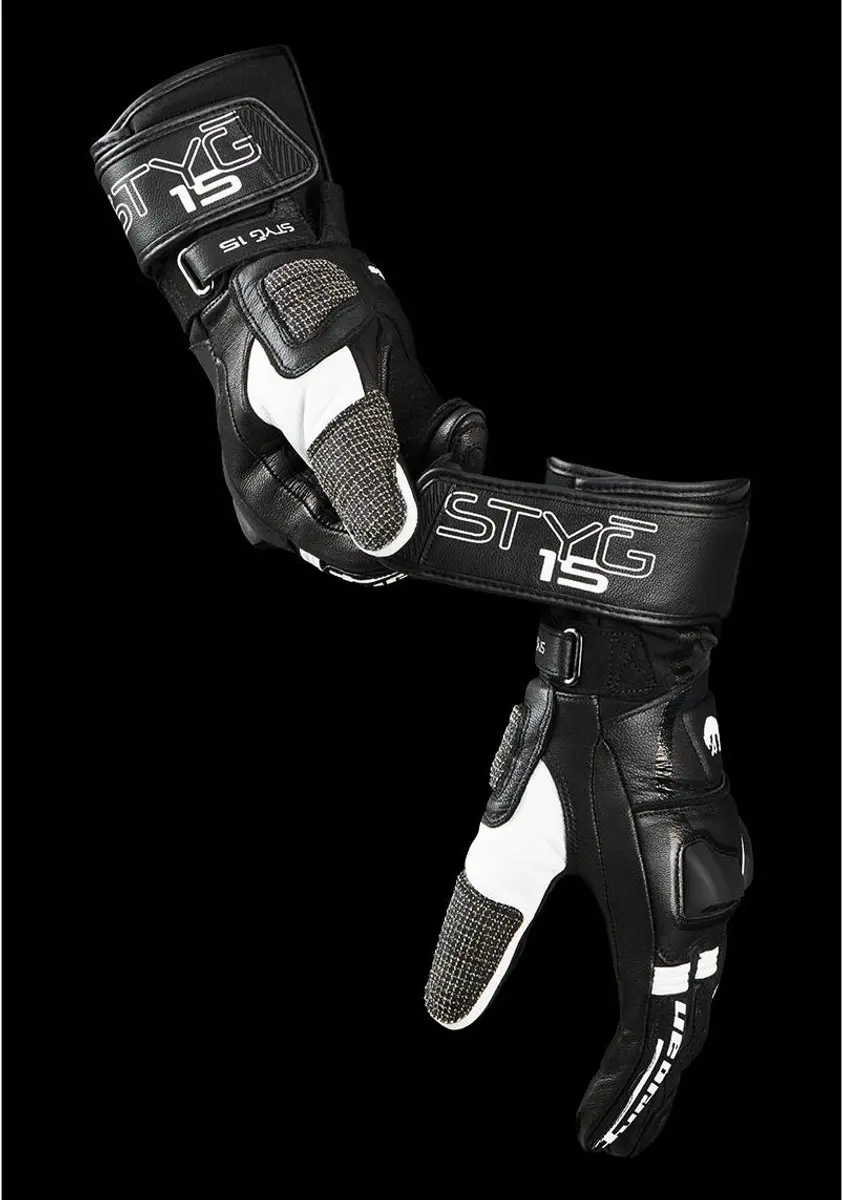 Furygan Styg 15 Motorhandschoenen M - Zwart/Wit - CE-gekeurd - afbeelding 6 van 6