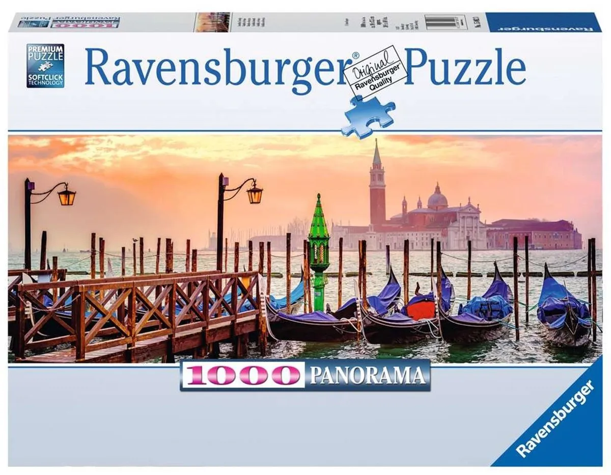 Ravensburger Gondels in Venetië Legpuzzel 1000 Stuks - Multicolor