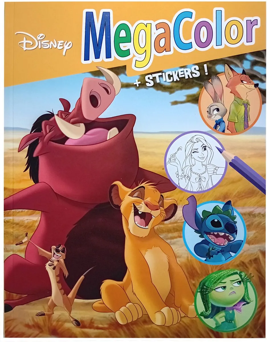 Disney Megacolor Kleurboek Oranje