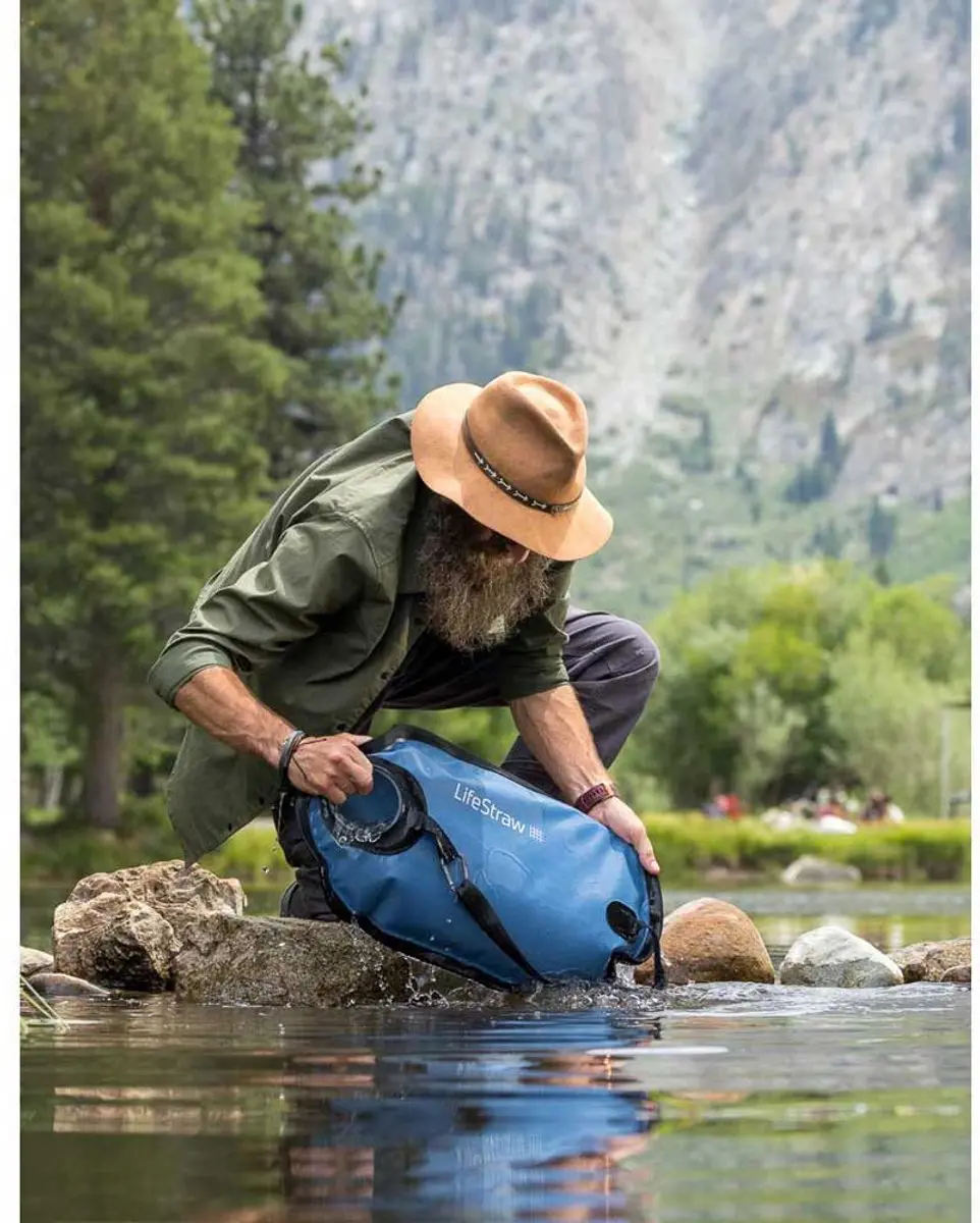 LifeStraw Peak Series LC Gravity Waterzak 8L - Blauw