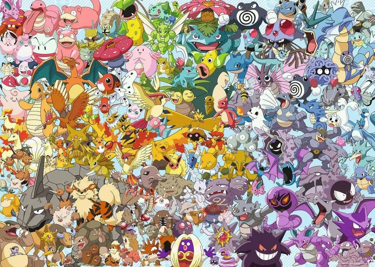 Ravensburger Pokémon Challenge Legpuzzel 1000 Stuks - Multicolor