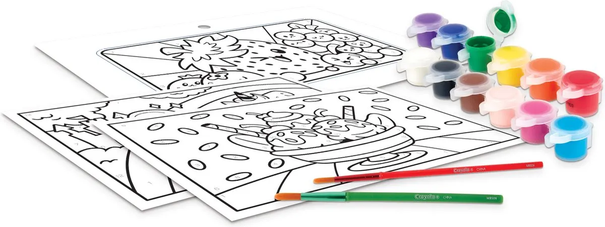 Crayola Schilderen op Nummer Knutselset - Veelkleurig - 30 Stuks