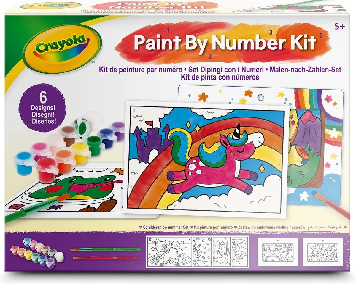 Crayola Schilderen op Nummer Knutselset - Veelkleurig - 30 Stuks