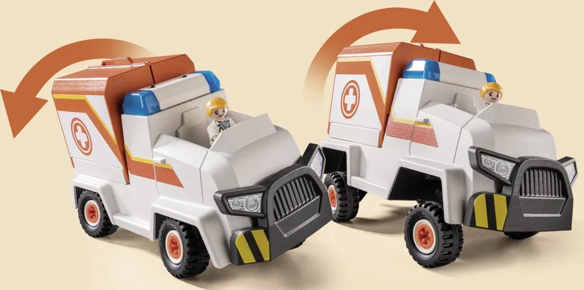 Playmobil Duck On Call Ambulance 70916 - Multicolor