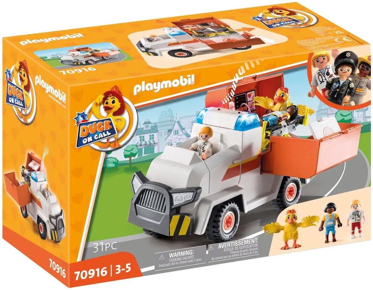 Playmobil Duck On Call Ambulance 70916