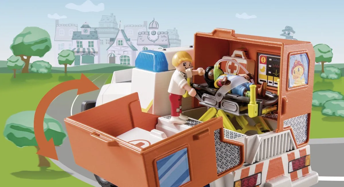 Playmobil Duck On Call Ambulance 70916 - Multicolor