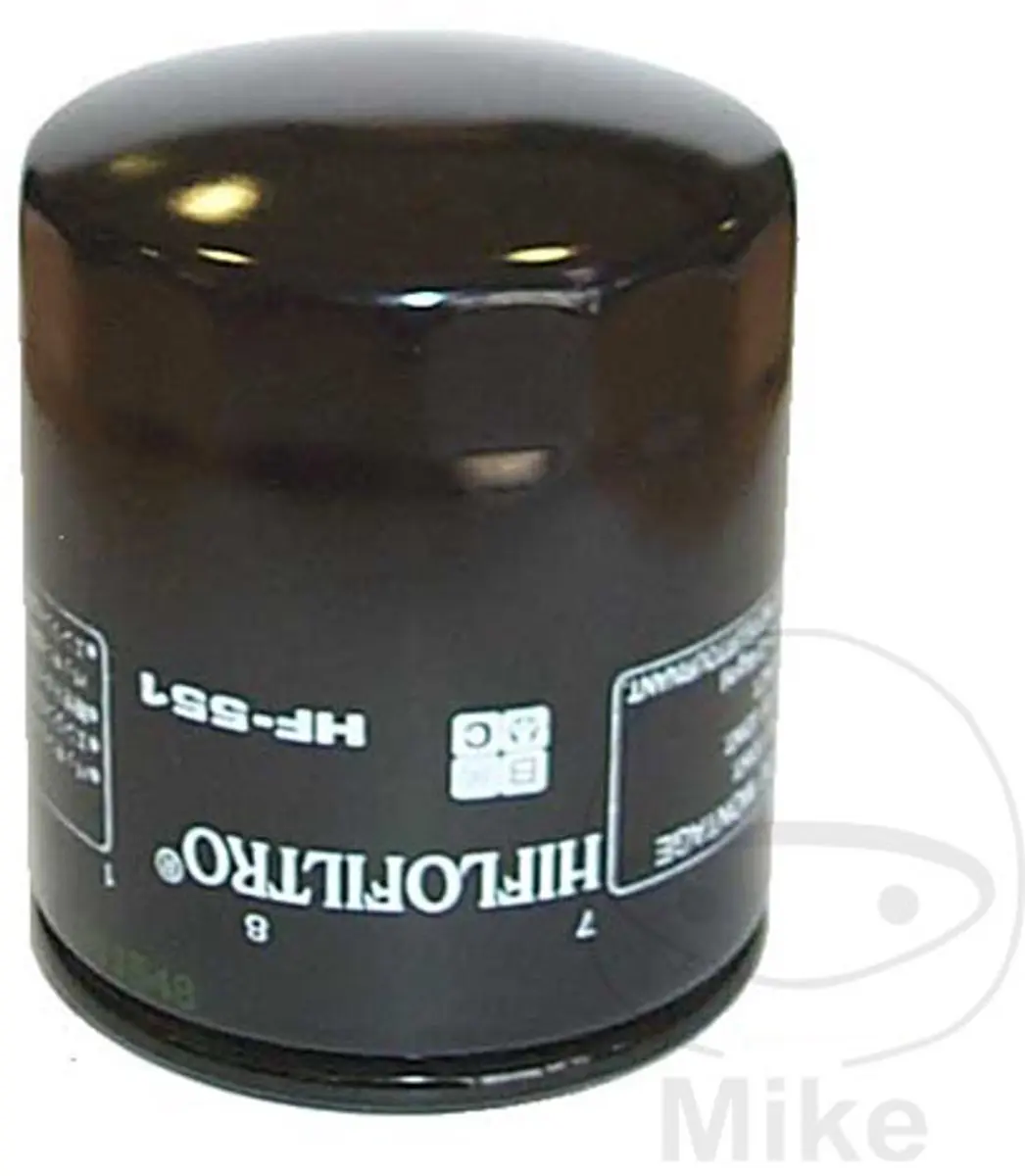 HifloFiltro HF551 Oliefilter - Moto Guzzi 1200 Griso 8V 2007-2015 - Zwart