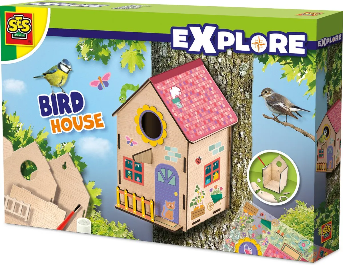 SES Creative Vogelhuis Knutselpakket
