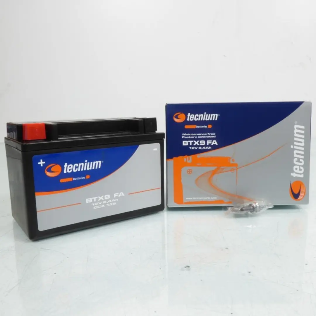 Sla Tecnium-accu voor Kymco 150 Dink-scooter 1997 tot 2005 YTX9 / 12 V 8,4 Ah ni