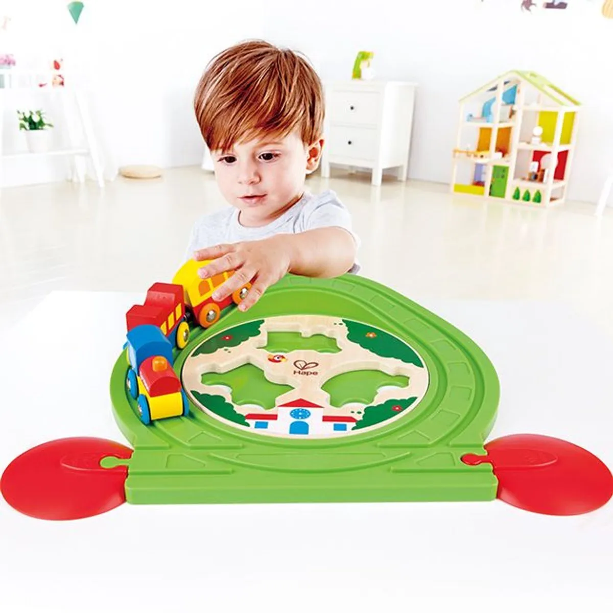 Hape Spoorwegpuzzel E3819 Multikleur
