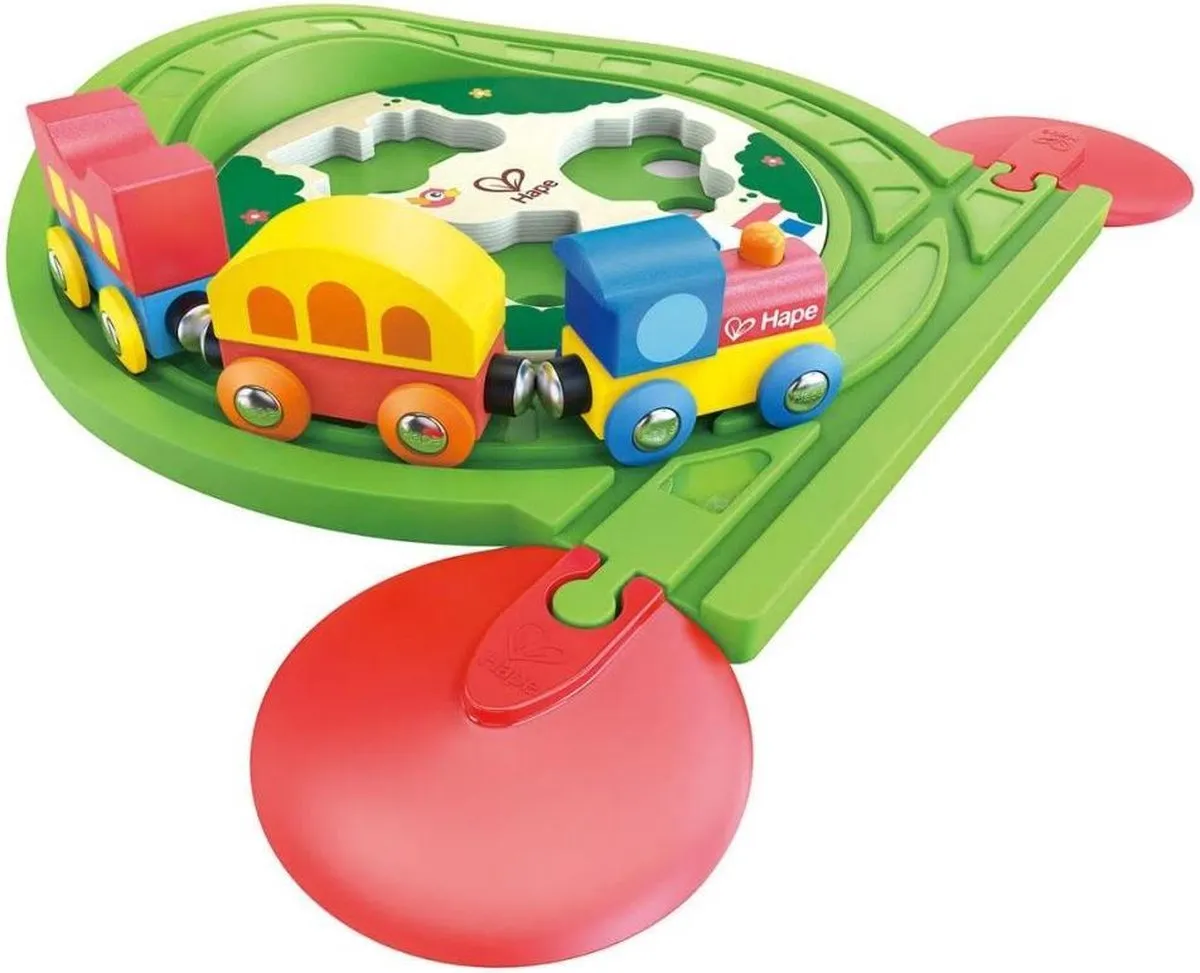 Hape Spoorwegpuzzel E3819 Multikleur - afbeelding 6 van 6