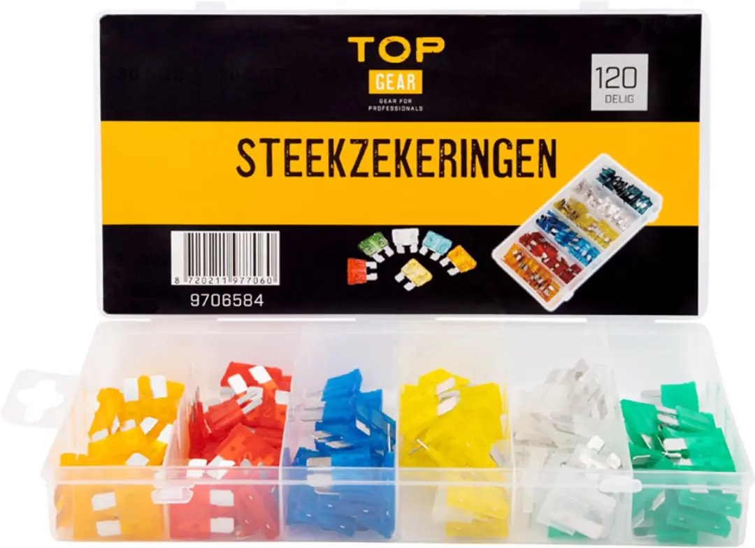 Topgear Assortiment steekzekeringen 120 delig