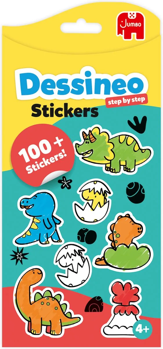 Jumbo Dessineo Dino Stickers Theme Pack - 3x AA