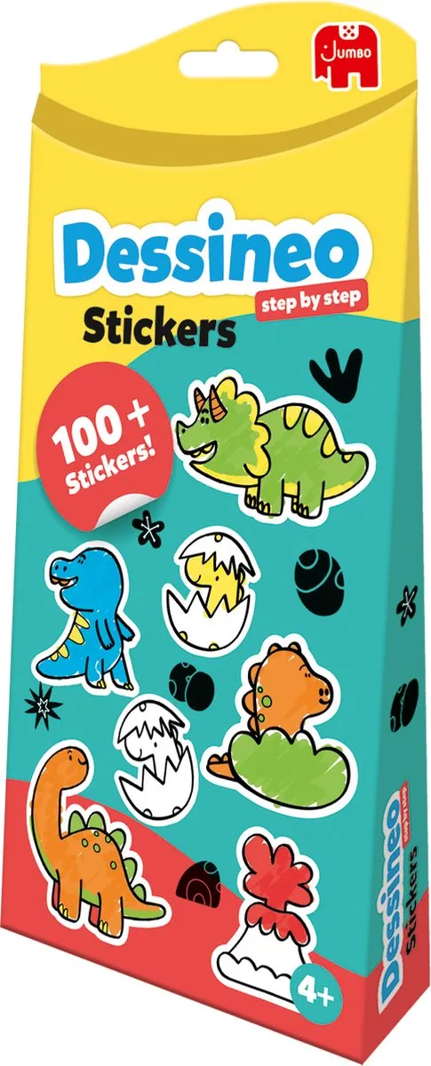 Jumbo Dessineo Dino Stickers Theme Pack - 3x AA