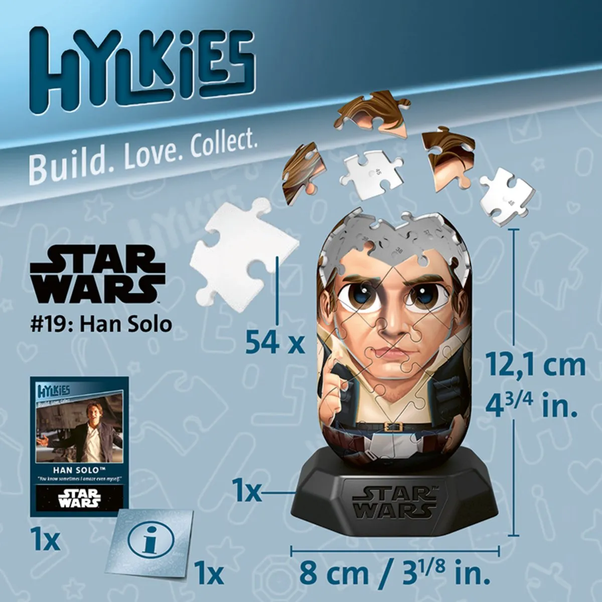 Ravensburger Hylkies Star Wars Han Solo Capsule Figuur 54 Stuks