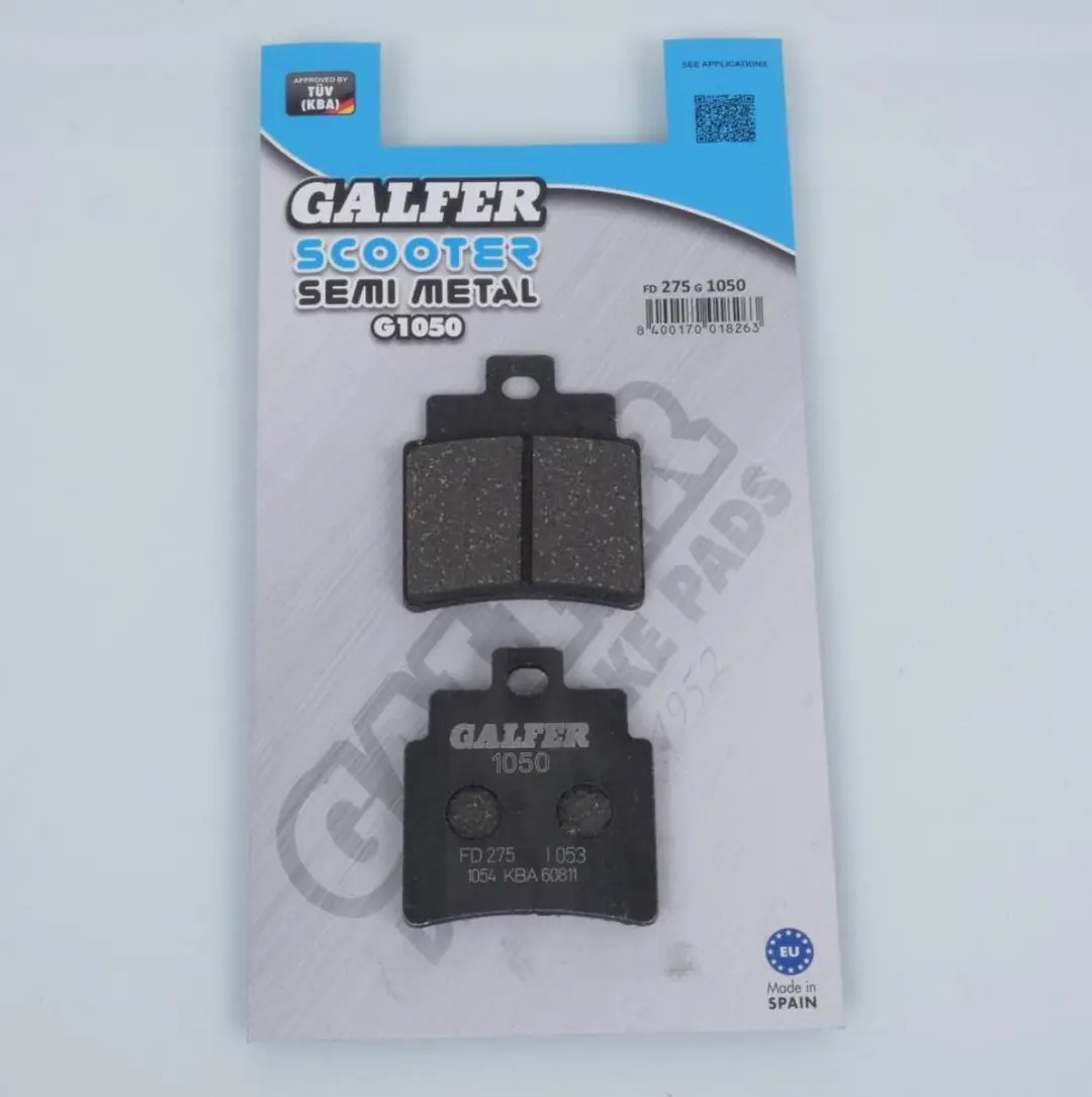 Plaquette de frein Galfer pour scooter Daelim 125 S3 FI 2011 à 2012 AR Neuf